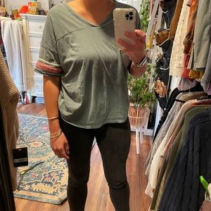 ✨5 for $25✨ Green Striped Tee Shirt